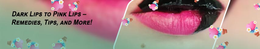 Black lips to pink lips