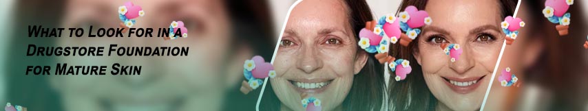 Makeup for wrinkled skin