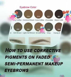 Semi permanent eyebrow colour
